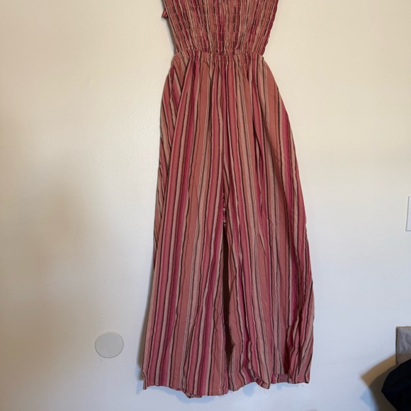 Cupshe | 100% Cotton Striped Strapless Open Back Jumpsuit - Picture 2 of 14